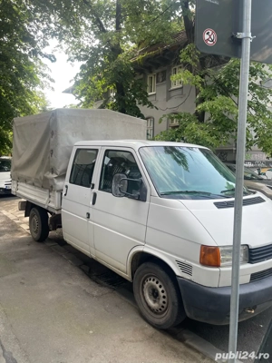 Autoutilitara,VW Doka T4, 2,5 TDI, 2003,3 usi,acte valabile, bonus prelata+cui cu priza+stop led - imagine 2