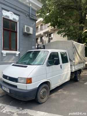Autoutilitara,VW Doka T4, 2,5 TDI, 2003,3 usi,acte valabile, bonus prelata+cui cu priza+stop led - imagine 3