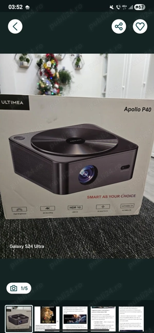 Videoproiector spollo p 40