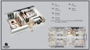 Ap. 2 cam.  finalizare aprilie 2026 zona Militari Residence