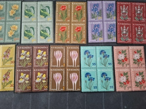 Timbre Romania,5 serii bl.de 4,nestampilate MNH.