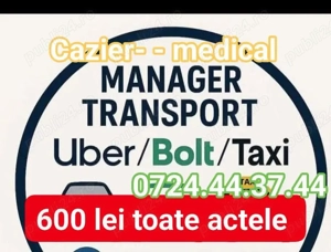 Manager Taxi Bolt Uber toate actele  - imagine 2
