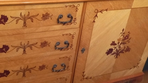 Vand servanta lemn masiv,lacuita,cu entarsie,model superb