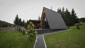 Cabana A Frame 115mp utili, Teren 3450mp, Coada Lacului Colibita - imagine 3