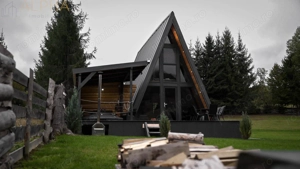 Cabana A Frame 115mp utili, Teren 3450mp, Coada Lacului Colibita - imagine 2