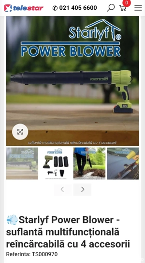 Vand suflanta multifunctionala cu acumulatori