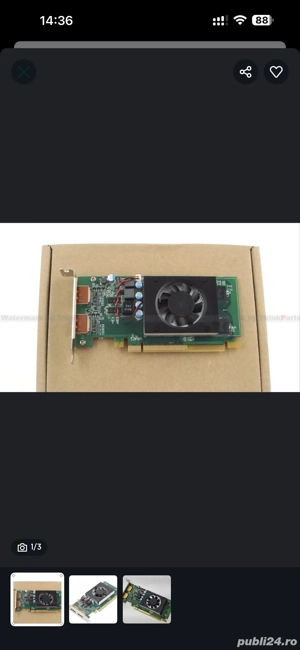 placa video raden 520 2gb DDR5 