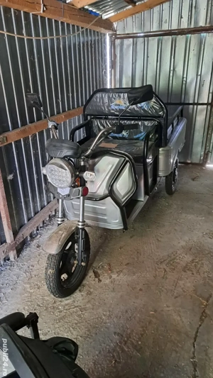Triciclu electric  cu remorca 