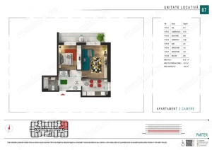 2 cam Decomandat | Centrala termica proprie | Metrou Teclu - imagine 2