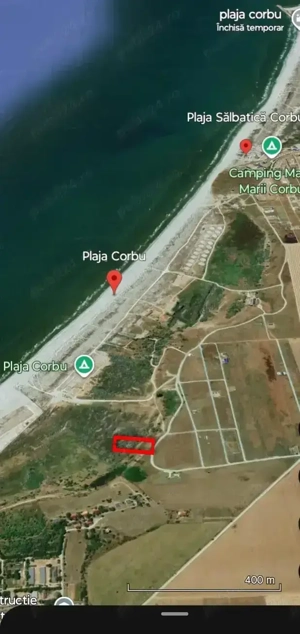 Vând schimb teren plajă CORBU vedere superbă  - imagine 6