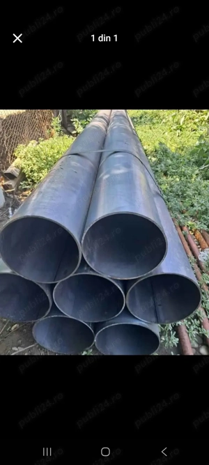 Vând țeavă de 219 cu 5 mm grosime la 6 m mai multe detalii la   