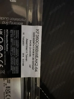 Kingston FURY Beast RGB 64GB (2x32GB) DDR5 6000MHz KF560C36BWEAK2-64 - imagine 3