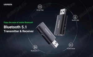 Bluetooth radio audio receiver & transmitter