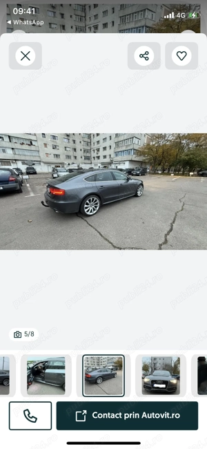Vand A5 motor 2,0 benzină din 2015 - imagine 3