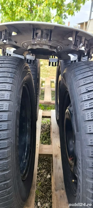 Roți 15” Golf 5 – Anvelope 195/65 R15 M+S – Iarnă/All Season + Capace - imagine 5