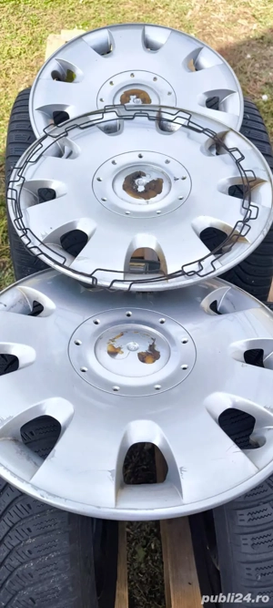 Roți 15” Golf 5 – Anvelope 195/65 R15 M+S – Iarnă/All Season + Capace - imagine 4