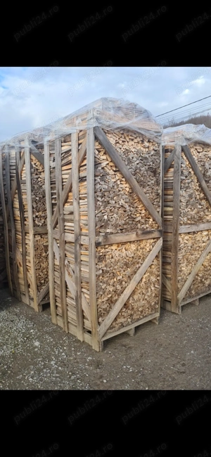 Lemne fag carpen paletizate 0.80 0.80 2m - imagine 3