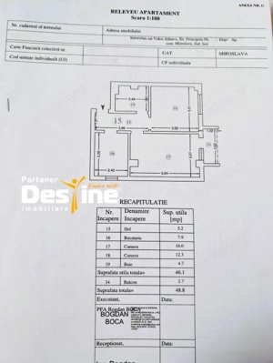 Apartament 2 camere decomandat intermediar loc parcare balcon in Valea Adanca - imagine 9