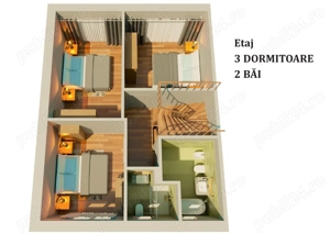 La 600 m de Centrul Vechi   PROIECT NOU   case tip insiruite P+E+M, s.c.198 mp - imagine 7