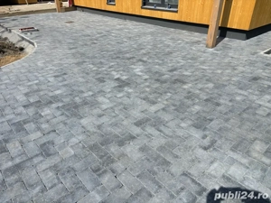 Montaj pavaj curti, borduri, pregatire strat suport