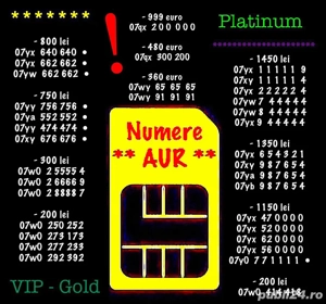 Numar Telefon Vip Aur Gold * Numere Top Orange