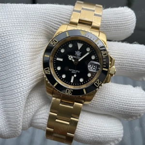 SD1953IPG 41mm Gold Ceramic Bezel Steeldive 30ATM seiko NH35 Automatic