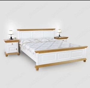 Pat din lemn masiv 140 x 200