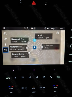 VW PASSAT Bluemotion ,ACC.0, PANORAMIC -190 CP. Germania , AUTOMATA-DSG, SCR ,Masaj lombar reglabil - imagine 10