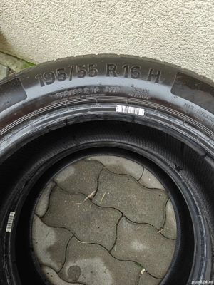 Vând 3 anvelope vara Continental EcoContact 6, dimensiune 195/55 R16 87H