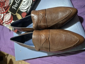 Pantofi dama, PERLATO, marime 42, piele naturala, maro, noi