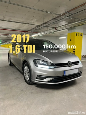  VW Golf 1.6 TDI 2017 | 150.000 km reali | Diesel economic | București