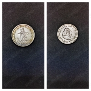 Moneda argint 10 Cents, AFRICA DE SUD, 1961