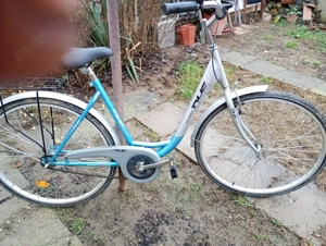 Vand in Timisoara bicicleta second hand, pentru femei, bicicleta de dama, frana pe spate cu torpedou - imagine 2
