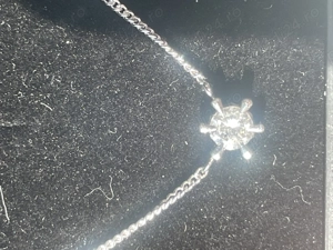 Lanț din platina cu diamant natural de 0,21ct