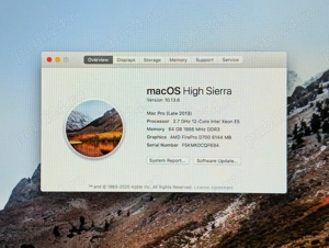 Mac Pro Trash Can (Late 2013) - 12 Core   64GB  1TB SSD  Dual Gpu D700 - imagine 3