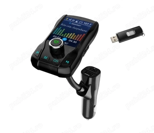 Modulator FM39, Bluetooth, MP3 Player, 3xUSB, MicroSD, microfon incorporat, ecran 1.8 inch, HandsFre