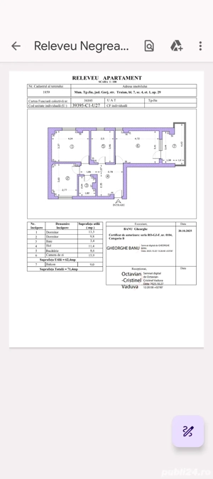 Ultracentral apartament decomandat 3 camere  - imagine 5
