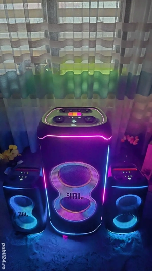 Sistem audio JBL Partybox Ultimate, 1100 W, Original Pro Sound, Dolby Atmos, Wi-Fi, Bluetooth