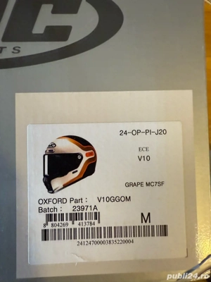 casca Moto HJC V10 Grape Marime M - imagine 3