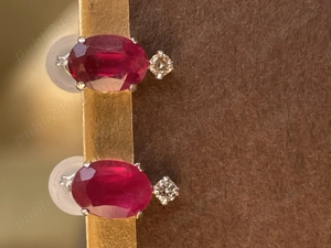 Cercei cu rubine si diamante naturale