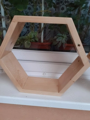 3 polițe lacuite de perete - imagine 3