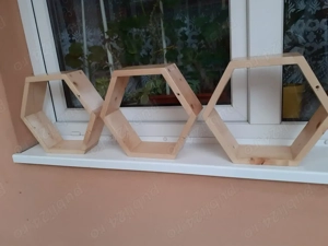 3 polițe lacuite de perete