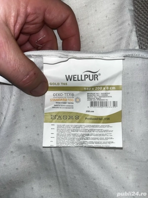 Wellpur Gold T 65 1400x2000 spuma cu memorie 8cm-499lei 