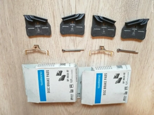 Placute de frana Resin Shimano N03a-RF cu radiator fins racire - imagine 2