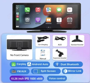 Vând navigație auto portabilă cu suport pentru Apple CarPlay și Android Auto, compatibilă cu orice a