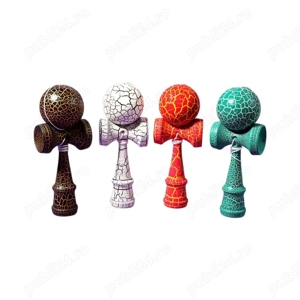 Kendama 18 cm din lemn pentru copii si adulti jucarie clasica de indemanare, engross