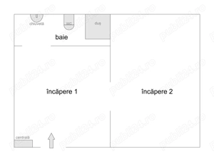 spațiu de birou - NOU renovat 2 încăperi, centrală gaz