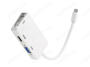 Adaptor MiniDisplayPort la HDMI DVI VGA