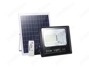 Proiector leduri 25W cu panou solar si acumulator