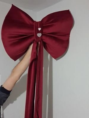 Funnda mare din catifea rosu burgund!